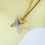 Butterfly Pendant ACCESSORY necklace crystal butterfly