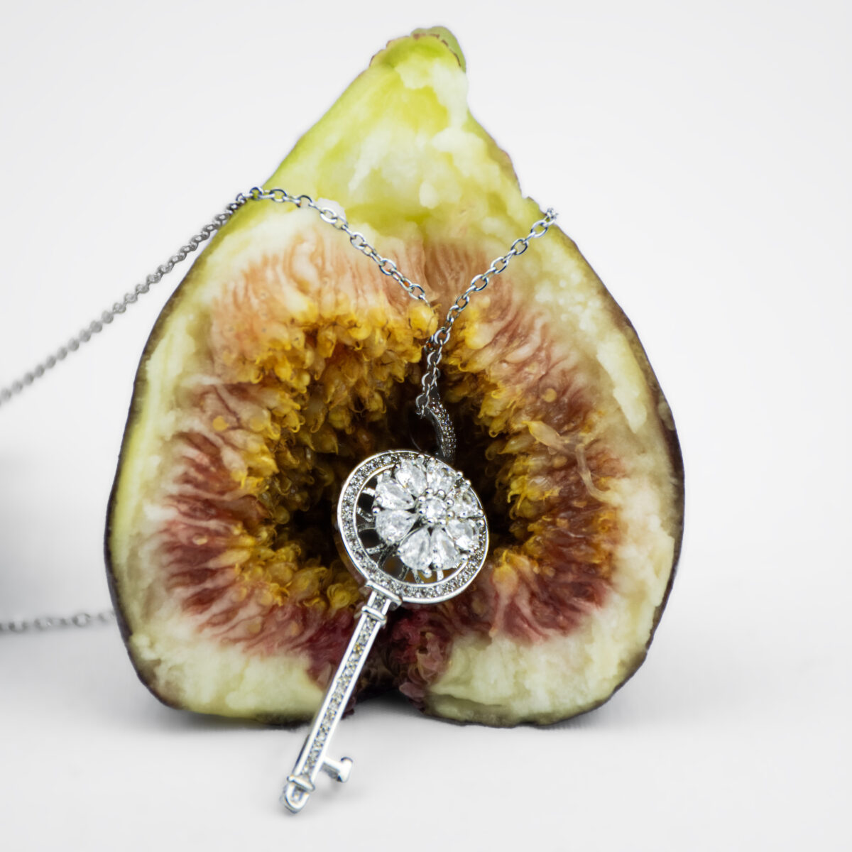 Key Shape Pendant Necklace