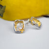 Square Geometric Stud Earrings